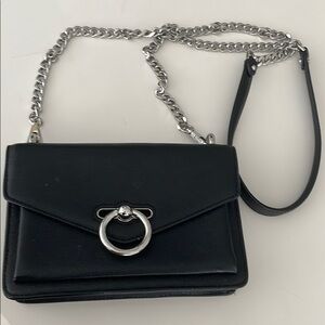 Elegant Black Leather Shoulder Bag